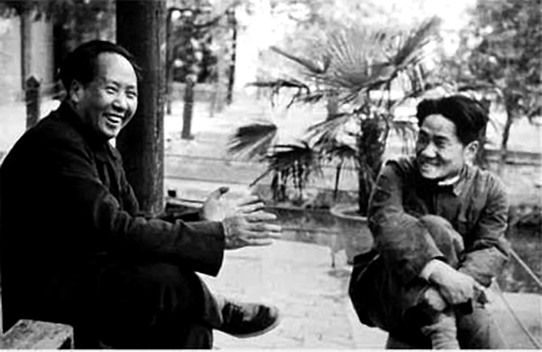 毛泽东与毛岸英 · 1949